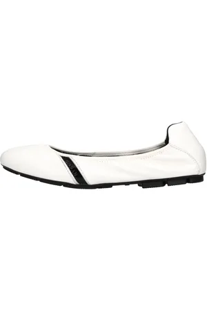 Hogan Schoenen, Dames, Wit, 38 EU, Leer, Platte schoenen Wit
