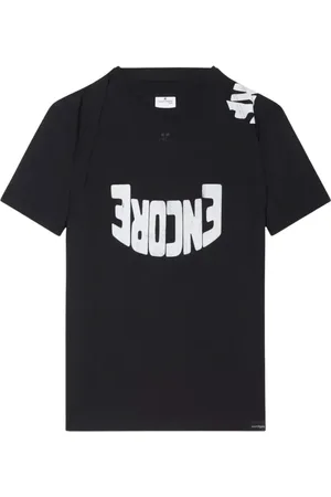 Courrèges Tops, Heren, Zwart, S, Katoen, Encore Katoenen T-Shirt