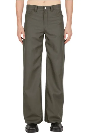 Courrèges Broeken, Heren, Grijs, S, Polyester, Twill Baggy Broek
