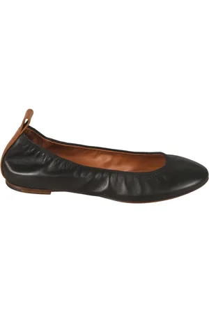 Lanvin Schoenen, Dames, Zwart, 36 EU, Leer, Leren Ballerina`s
