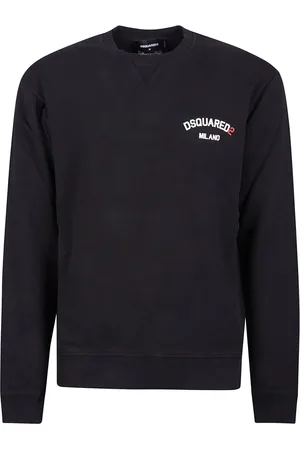 Dsquared2 Sweatshirts & Hoodies, Heren, Zwart, L, Stijlvolle Sweatshirt voor een Cool Fit