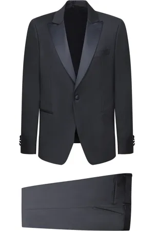 LARDINI Pakken, Heren, Blauw, S, Wol, Blauw Smoking Pak