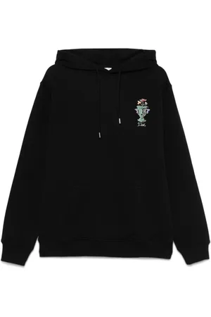 Drôle de Monsieur Sweatshirts & Hoodies, Heren, Zwart, XL, Katoen, Zwarte Trui Stijlvolle Casual Mode