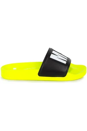 Msgm Schoenen, Dames, Geel, 38 EU, Contrast Logo Bicolor Slider