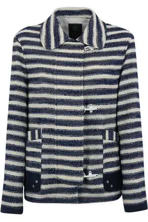 FAY Jassen, Dames, Blauw, M, Katoen, Licht Jasje