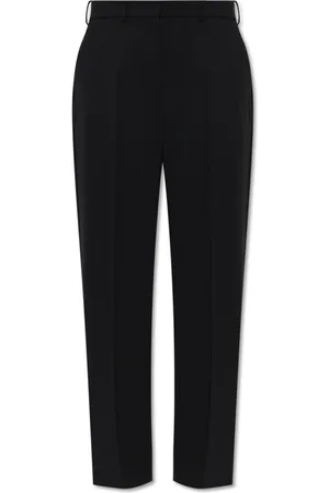 Lanvin Broeken, Dames, Zwart, M, Wol, Plooitjesbroek