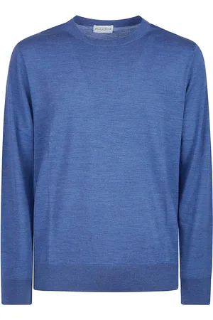 BALLANTYNE Truien, Heren, Blauw, L, Klassieke Gebreide Trui