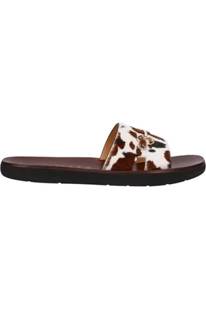 Premiata Schoenen, Heren, Veelkleurig, 44 EU, Leer, Leren Sandalen met Ponyhair Hoofdband