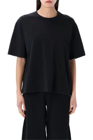 STUDIO NICHOLSON Tops, Dames, Zwart, S, Katoen, Korte Mouw T-shirt