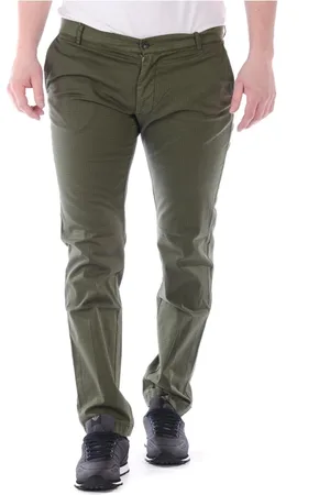 D.A. Daniele Alessandrini Broeken, Heren, Groen, S, Katoen, Jeans