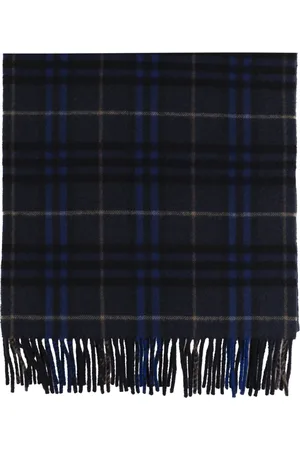 Burberry Accessoires, unisex, Blauw, ONE Size, Cashmere Sjaal