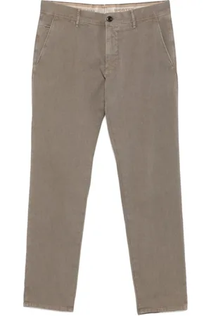 Incotex Broeken, Heren, Groen, W36, Slim Fit Bruine Broek