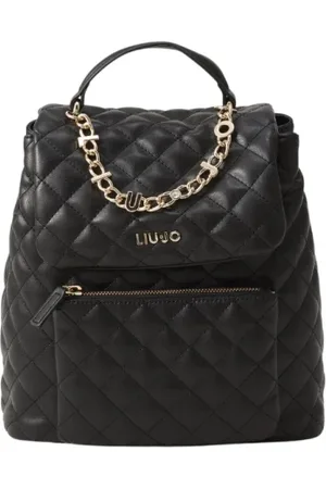 Liu Jo Tassen, Dames, Zwart, ONE Size, Leer, Quilted ECS M Rugzak
