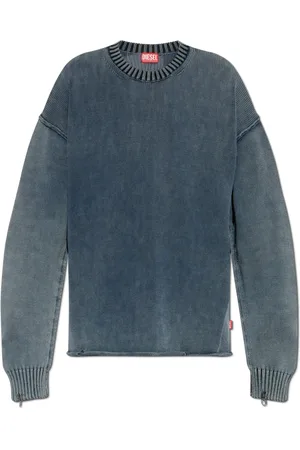 Diesel Truien, Heren, Blauw, M, Katoen, Sweater K-Delos-A