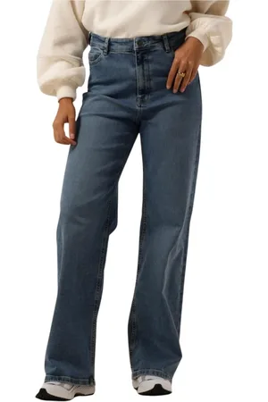 BY-BAR Jeans, Dames, Blauw, L, Katoen, Straight Leg Jeans