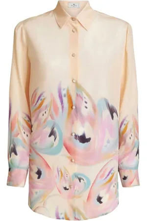 Etro Blouses & Shirts, Dames, , S, Zijden blouse met lange mouwen