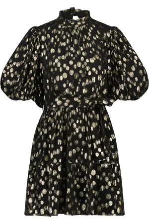 Fabienne Chapot Kleedjes, Dames, Geel, L, Golden Dots Roxy Jurk