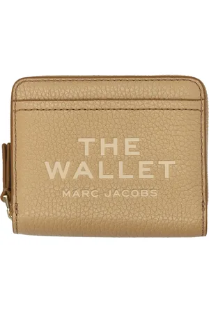 Marc Jacobs Accessoires, Dames, , ONE Size, Leer, Kameel Portemonnee met Meerdere Kaartsleuven
