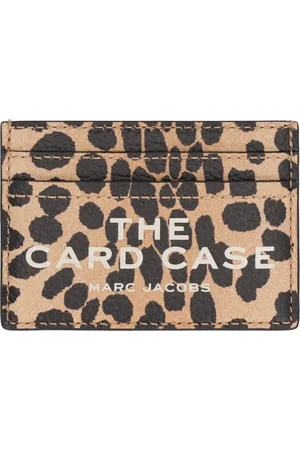 Marc Jacobs Accessoires, Dames, Veelkleurig, ONE Size, Leer, Grainy Leather Card Case met Vakken