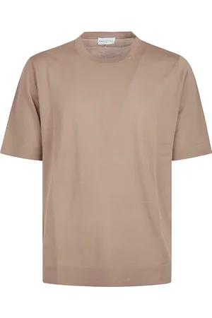 BALLANTYNE Tops, Heren, Bruin, M, Klassiek T-shirt voor dagelijks gebruik