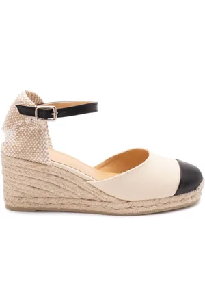 Castaner Schoenen, Dames, Veelkleurig, 38 EU, Katoen, Coraline Wedge Espadrilles