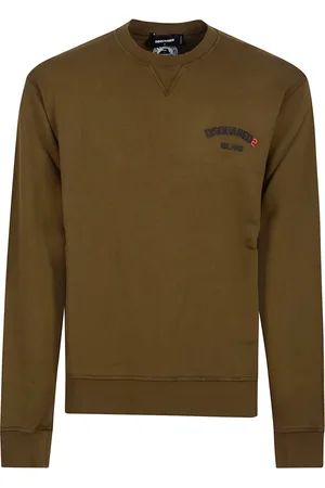Dsquared2 Sweatshirts & Hoodies, Heren, Groen, L, Stijlvolle Sweatshirt voor een Coole Pasvorm
