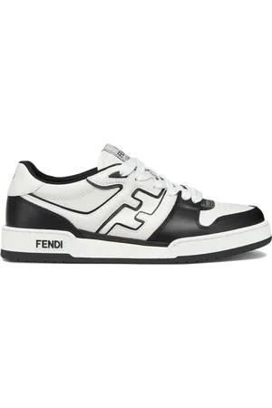 Fendi Schoenen, Heren, Zwart, 40 EU, Leer, Match Sneakers