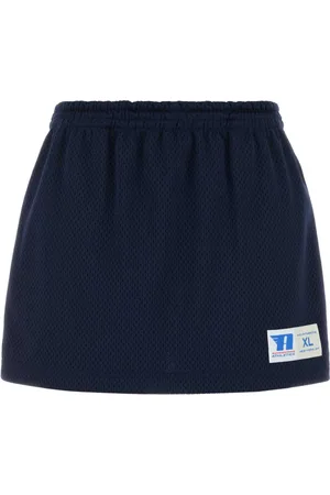 Alexander Wang Korte broeken, Dames, Blauw, XS, Polyester, Blauwe Polyester Pant-Skirt