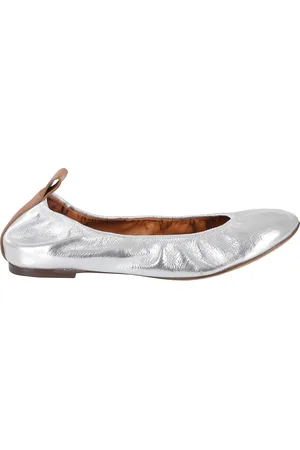 Lanvin Schoenen, Dames, Grijs, 38 EU, Leer, Elegante ballerina`s