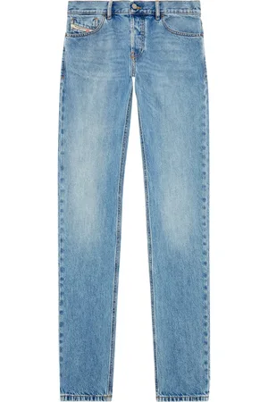 Diesel Jeans, Heren, Blauw, W31, Katoen, Straight Jeans