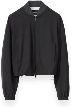 Fabiana Filippi Jassen, Dames, Zwart, M, Wol, Chic Giacca