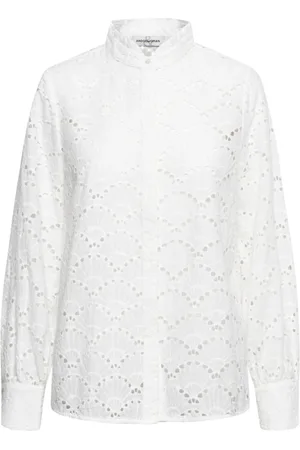 &Co Woman Blouses & Shirts, Dames, Wit, 3Xl, Katoen, Feminine Blouse Top