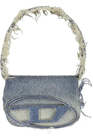 Diesel Tassen, Dames, Blauw, ONE Size, Denim, Denim Tas voor Trendy Fashionista`s