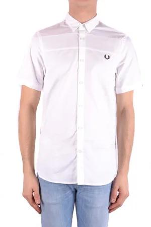 Fred Perry Overhemden, Heren, Wit, S, Katoen, Business Polo Shirt