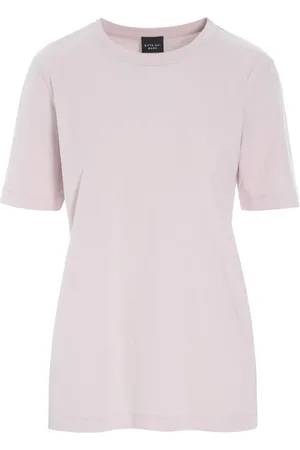 Bitte Kai Rand Tops, Dames, Roze, L, Katoen, Bleekroze Katoenen T-Shirt Osaka