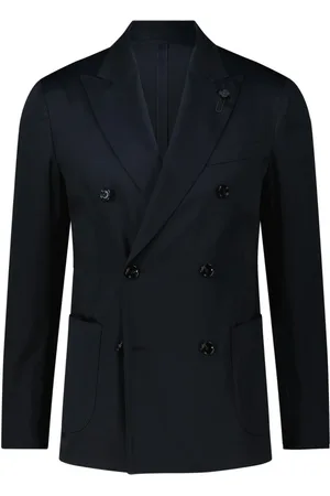 LARDINI Jassen, Heren, Blauw, XL, Katoen, Cotton Slim-Fit Blazer