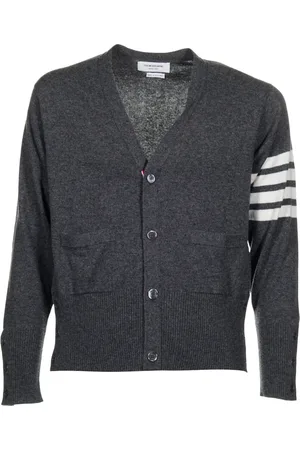 Thom Browne Truien, Heren, Grijs, S, Pinaforemetal Cardigan