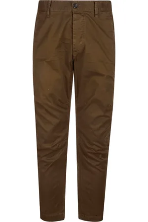 Dsquared2 Broeken, Heren, Groen, L, Casual Chino-broek voor mannen