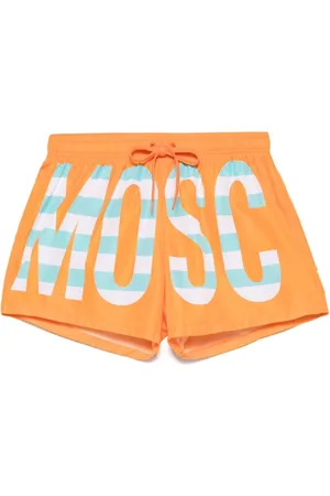 Moschino Badkleding, Heren, Oranje, S, Oranje Zee Kleding met Trekkoord Tailleband
