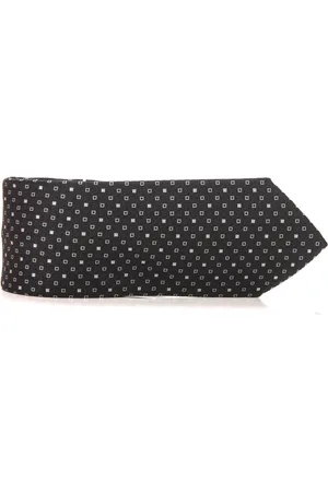 CANALI Accessoires, Heren, Zwart, ONE Size, Effen Zijden Stropdas