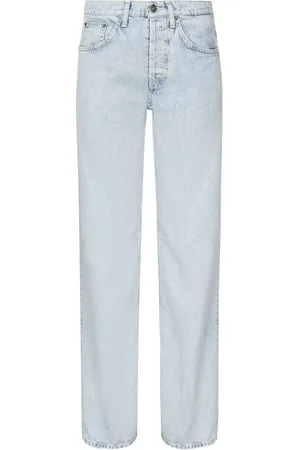 Dondup Jeans, Dames, Blauw, W26, Katoen, 5-Pocket Straight Jeans