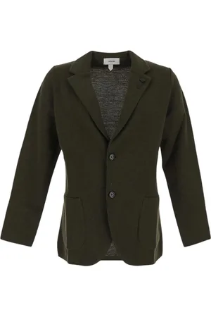 LARDINI Jassen, Heren, Groen, M, Wol, Virgin Wool Knit Blazer