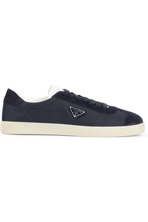 Prada Schoenen, Heren, Blauw, 45 EU, Blauwe Sneakers Ss 25 Stijl