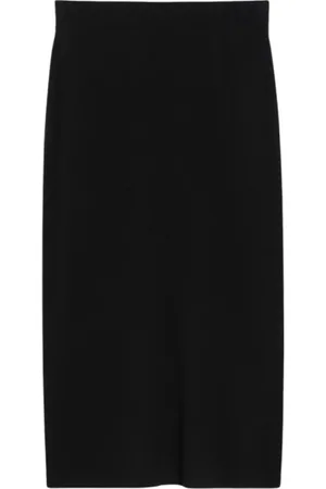 Max Mara Rokken, Dames, Zwart, S, Veelzijdige Gebreide Rok met Zakken