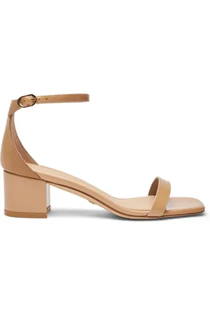 Stuart Weitzman Schoenen, Dames, , 38 EU, Moderne Sandalen met Vierkante Neus