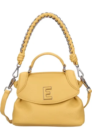 ERMANNO SCERVINO Tassen, Dames, Geel, ONE Size, Leer, Handtas met flapsluiting
