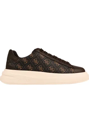 Guess Schoenen, Heren, Bruin, 44 EU, Leer, Peony 4G Sneakers