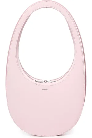 COPERNI Tassen, Dames, Roze, ONE Size, Leer, Ovale leren tas met rits