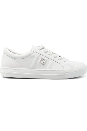 Fendi Schoenen, Heren, Wit, 40 1/2 EU, Witte Sneakers voor een stijlvolle look