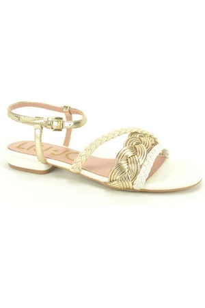 Liu Jo Schoenen, Dames, , 39 EU, Goud Sandaal Plat